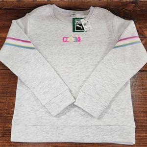 NWT Puma Pull Over Sweatshirt Girls Size Large 12-14